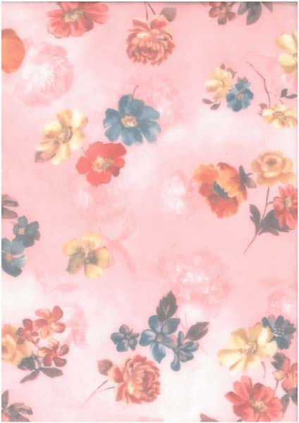 PRINTED POLY CHIFFON - PINK